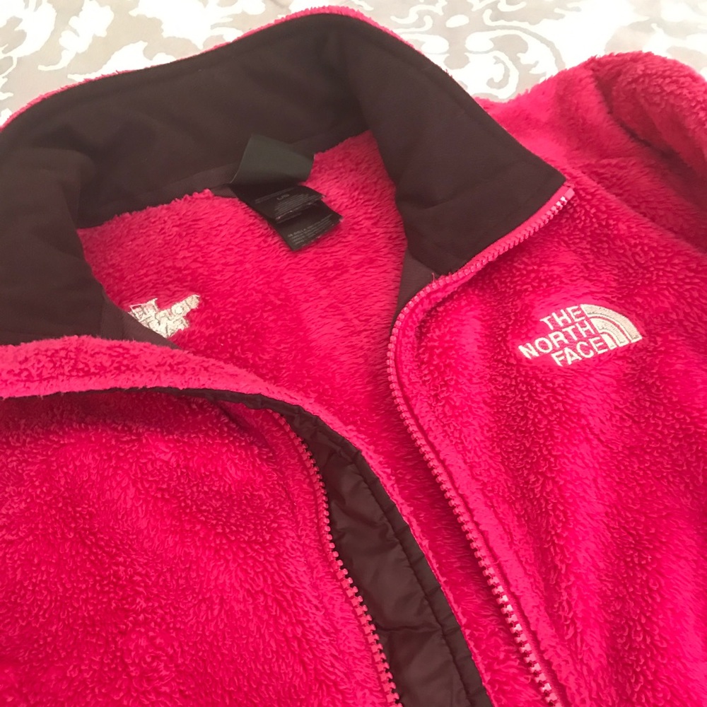 Northface fleece Osito jacket bright pink